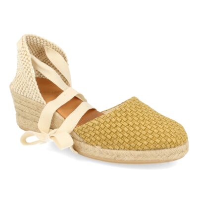 Sandalia de Cuña con Yute y Cordones - Imagen 3