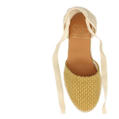 Sandalia de Cuña con Yute y Cordones - Imagen 4