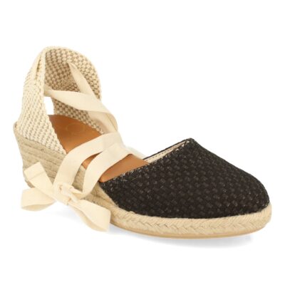 Sandalia de Cuña con Yute y Cordones - Imagen 3