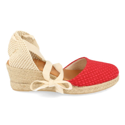 Sandalia de Cuña con Yute y Cordones - Imagen 2