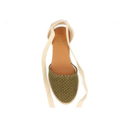 Sandalia de Cuña con Yute y Cordones - Imagen 4