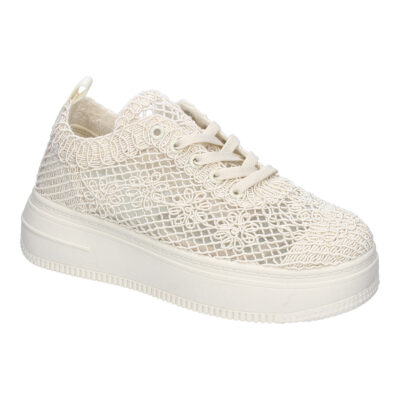 Zapatillas Casual para Mujer, Comdodas y Elegantes, Diseño de Encaje con Adornos Florales - Imagen 3