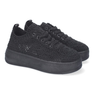 Zapatillas Casual para Mujer, Comdodas y Elegantes, Diseño de Encaje con Adornos Florales