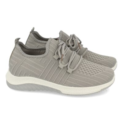 Zapatillas de Mujer con Tejido Elastico y Cordones