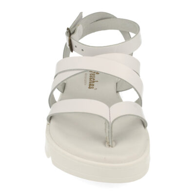 Sandalias Planas Hechas en Piel con Hebilla - Imagen 4