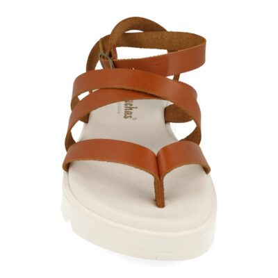 Sandalias Planas Hechas en Piel con Hebilla - Imagen 4