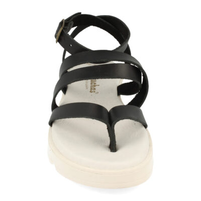 Sandalias Planas Hechas en Piel con Hebilla - Imagen 4