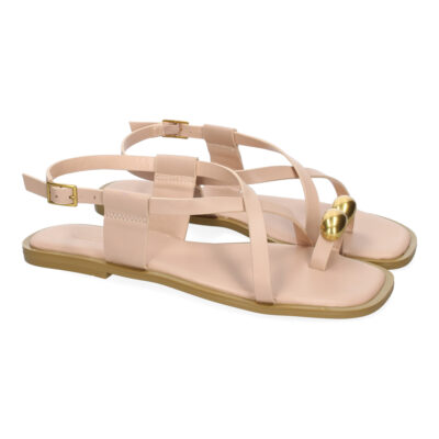 Sandalias Planas de Mujer, Diseño Comodo y Elegante con Cierre de Hebilla Ajustable