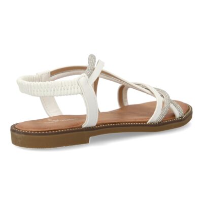 Sandalias planas para mujer, comodas elegantes con brillantes, diseño moderno - Imagen 4