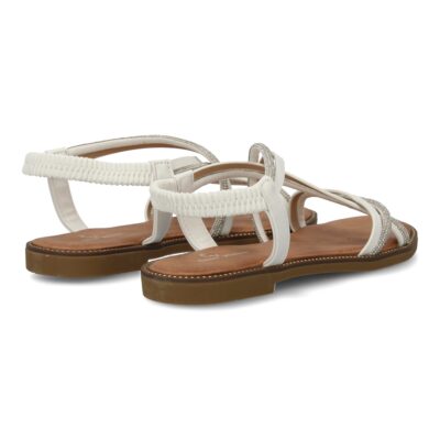 Sandalias planas para mujer, comodas elegantes con brillantes, diseño moderno - Imagen 5