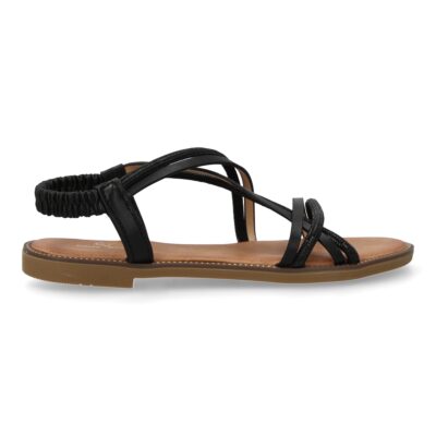 Sandalias planas para mujer, comodas elegantes con brillantes, diseño moderno - Imagen 3