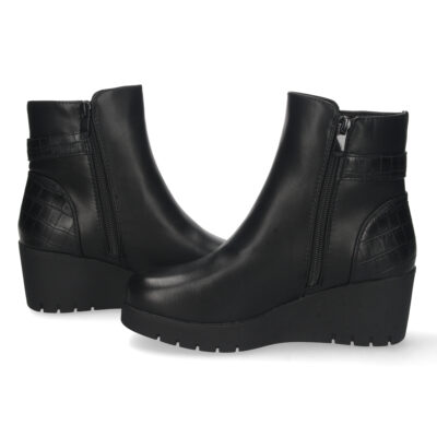 Botin de Cuña con Estampado y Cremallera - Imagen 5