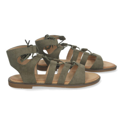 Sandalias de Verano para Mujer, Planas Cierre de Cordones - Imagen 5
