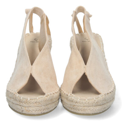 Sandalia de Cuña con Yute y Cordones - Imagen 3