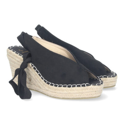 Sandalia de Cuña para Mujer, Comoda, Forrada de Yute