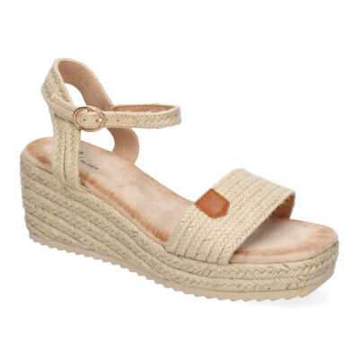 Sandalias para mujer de Verano con Cuña de Yute, Diseño Elegante, Cierre de Hebilla - Imagen 3