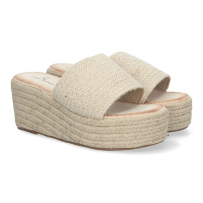 Sandalias de Plataforma de Yute para Mujer