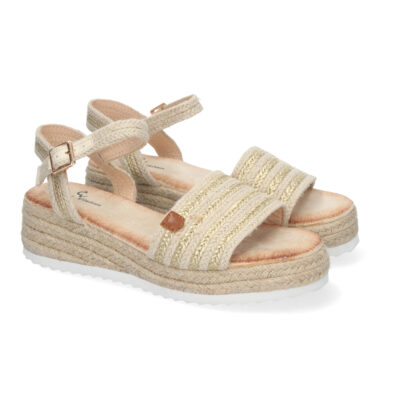 Sandalias para mujer de Verano con Cuña de Yute