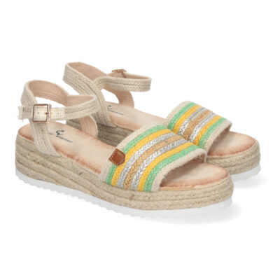 Sandalias para mujer de Verano con Cuña de Yute