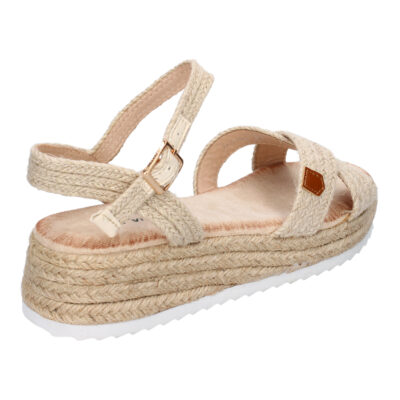 Sandalias para mujer de Verano de Yute, Diseño Elegante, Cierre de Hebilla - Imagen 4
