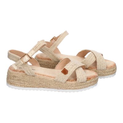 Sandalias para mujer de Verano de Yute, Diseño Elegante, Cierre de Hebilla - Imagen 5