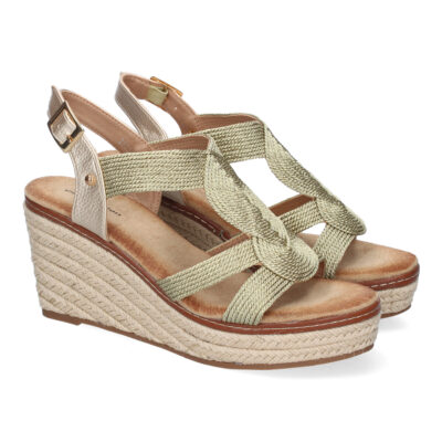 Sandalia de Cuña de Yute para Mujer, Comodas y Elegantes. Diseño Moderno Trenzado