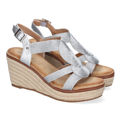 Sandalia de Cuña de Yute para Mujer, Comodas y Elegantes. Diseño Moderno Trenzado