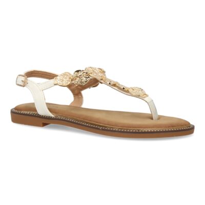 Sandalias planas para mujer comodas elegantes con detalles brillantes - Imagen 3