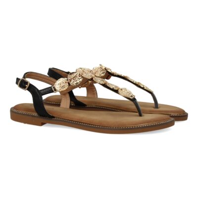 Sandalias planas para mujer comodas elegantes con detalles brillantes