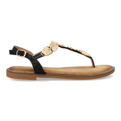 Sandalias planas para mujer comodas elegantes con detalles brillantes - Imagen 3