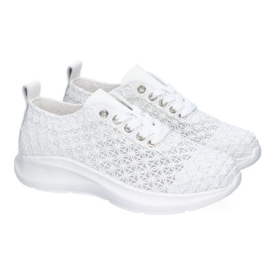 Zapatillas Casual para Mujer, Comodas y Elegantes, Diseño Moderno Bordado con Cierre de Cordones