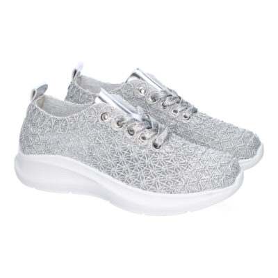 Zapatillas Casual para Mujer, Comodas y Elegantes, Diseño Moderno Bordado con Cierre de Cordones