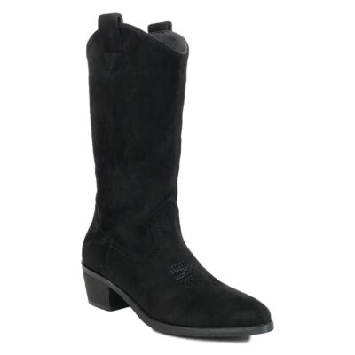 Bota Campera con Tacon Bordado y Cremallera - Imagen 2
