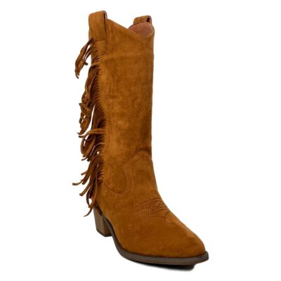 Bota de Tacon con Flecos Bordado y Cremallera - Imagen 2