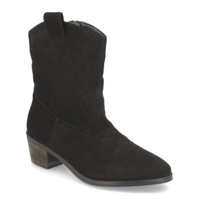 Botin Campero con Tacon Bordado y Cremallera - Imagen 2