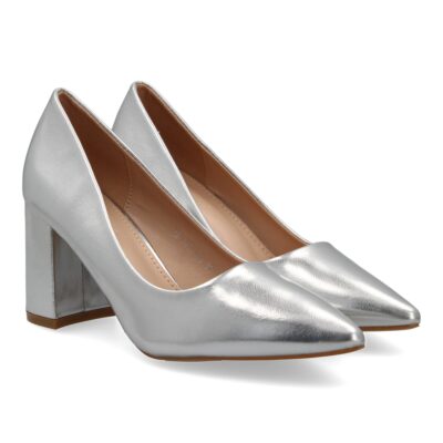 Zapato de Tacon para Mujer, Comodo, Estilo Salon, con Punta Fina