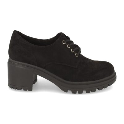 Zapato con Tacon Estilo Blucher con Cordones