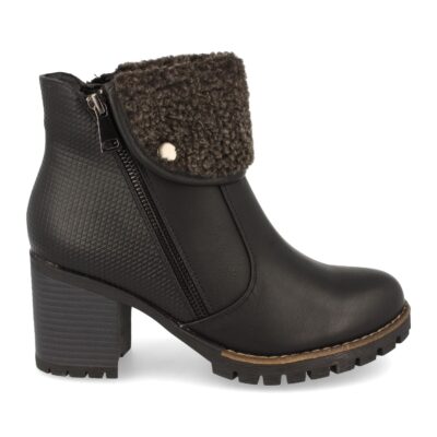 Botin de Tacon con Forrado y Cremallera