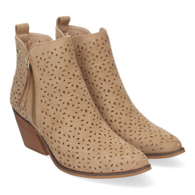 Botines de Tacón Campero para Mujer Elegantes y Comodos