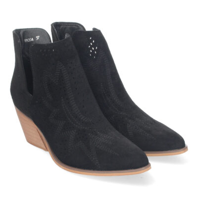 Botines de Tacón Campero para Mujer Elegantes y Comodos