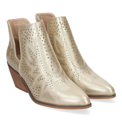 Botines de Tacón Campero para Mujer Elegantes y Comodos