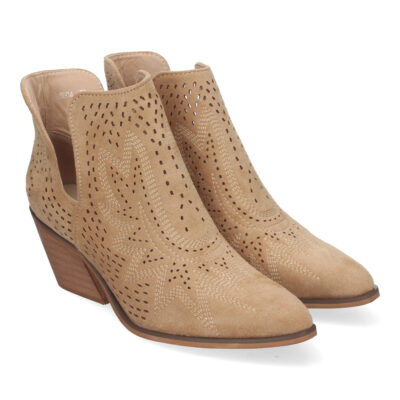 Botines de Tacón Campero para Mujer Elegantes y Comodos