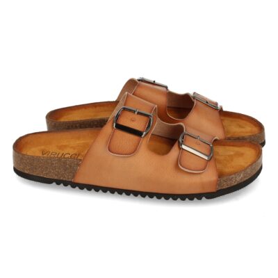 Sandalia Plana Anatomica con Hebillas