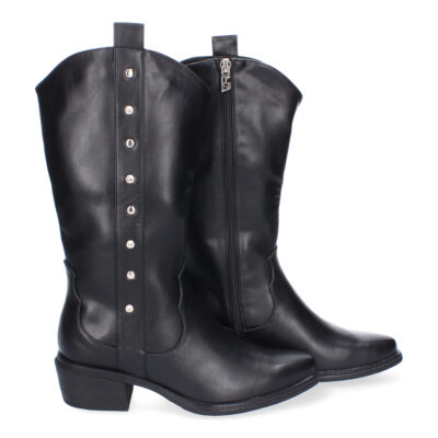 Bota de Mujer, Estilo Campero con Detalles de Tachuelas - Imagen 5