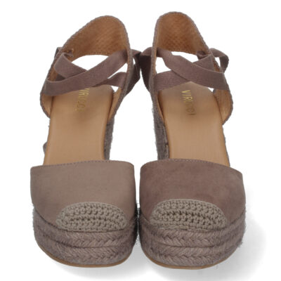 Sandalia de Cuña con Yute y Cordones - Imagen 3