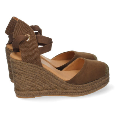 Sandalia de Cuña con Yute y Cordones - Imagen 4