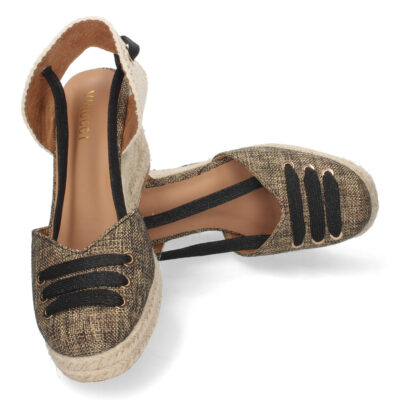 Sandalia de Cuña con Yute y Cordones - Imagen 5