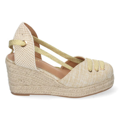 Sandalia de Cuña con Yute y Cordones - Imagen 2