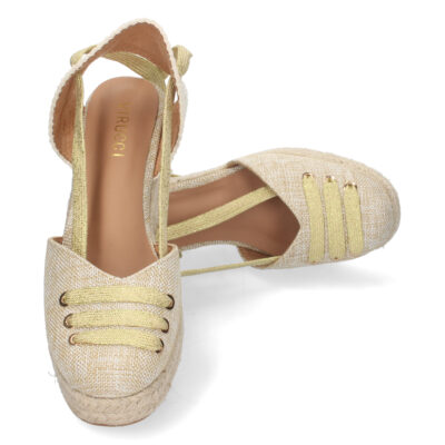 Sandalia de Cuña con Yute y Cordones - Imagen 5