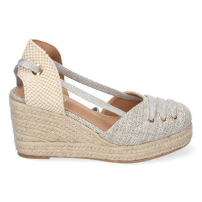 Sandalia de Cuña con Yute y Cordones - Imagen 2